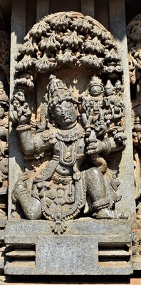Garuda carrying Lakshminarayana