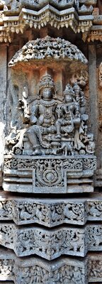 Sculpture of Vishnu with Lakshmi