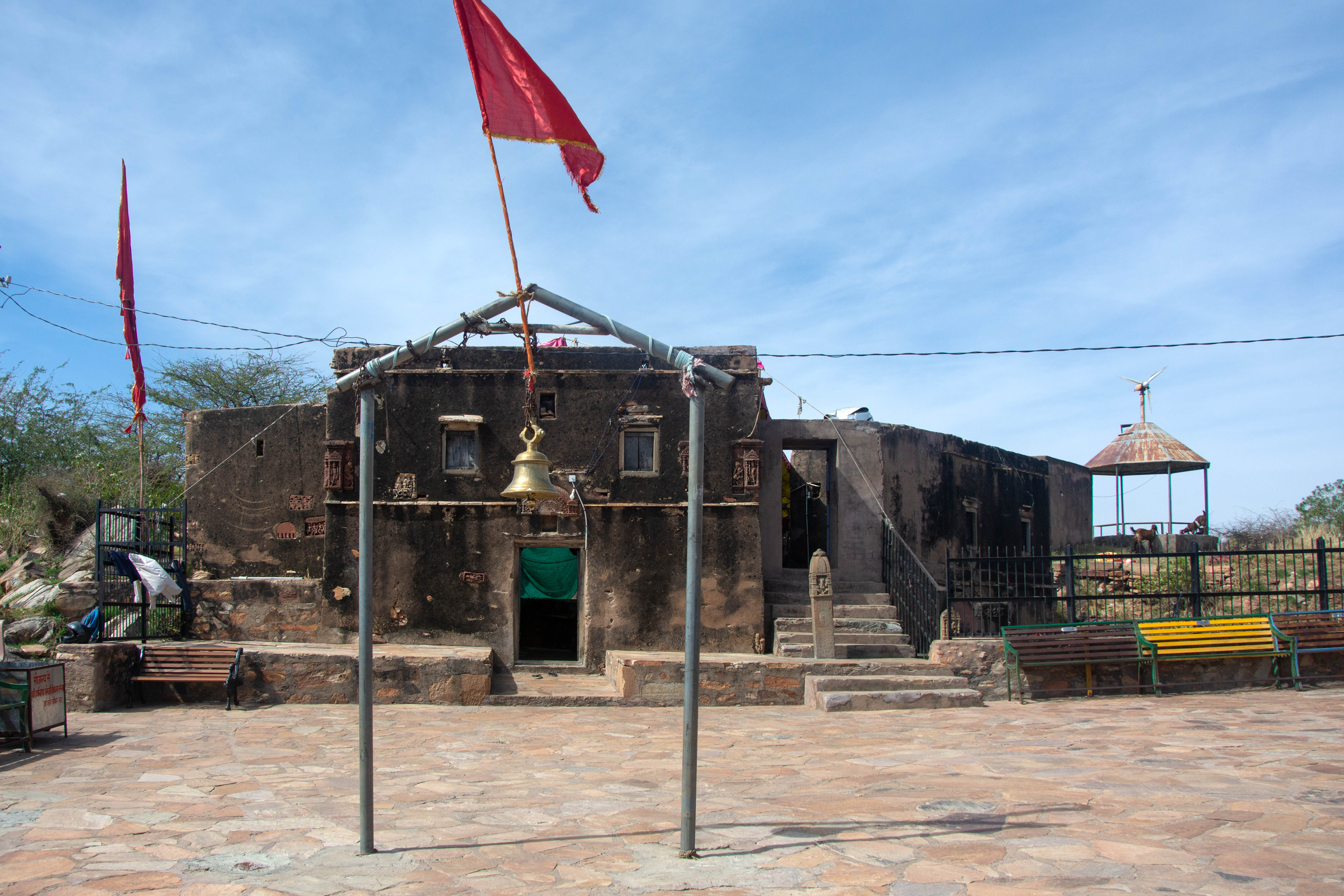 The shrine of Harsha Bhairon is now an epicentre of spiritual activities at Harsha Hill. This late medieval structure has an enclosure wall, upon which sculptures are affixed both inside and outside.