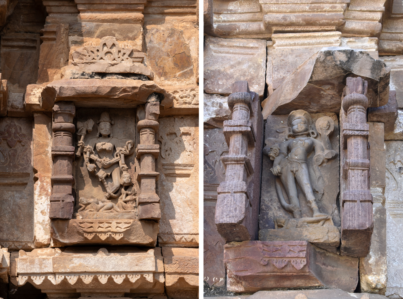 Image 18: Deities on the antarala, Hazareshwar Temple, Bijolia, Bhilwara, Rajasthan.