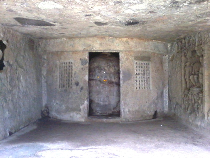 Image 1: The worship of the living ascetic, a tradition deeply rooted in Indian culture, influenced early temple architecture. In Kondivate's Cave 10, a stupa symbolizes the Buddha, ensconced within a stone hut. Image courtesy: Wikimedia Commons