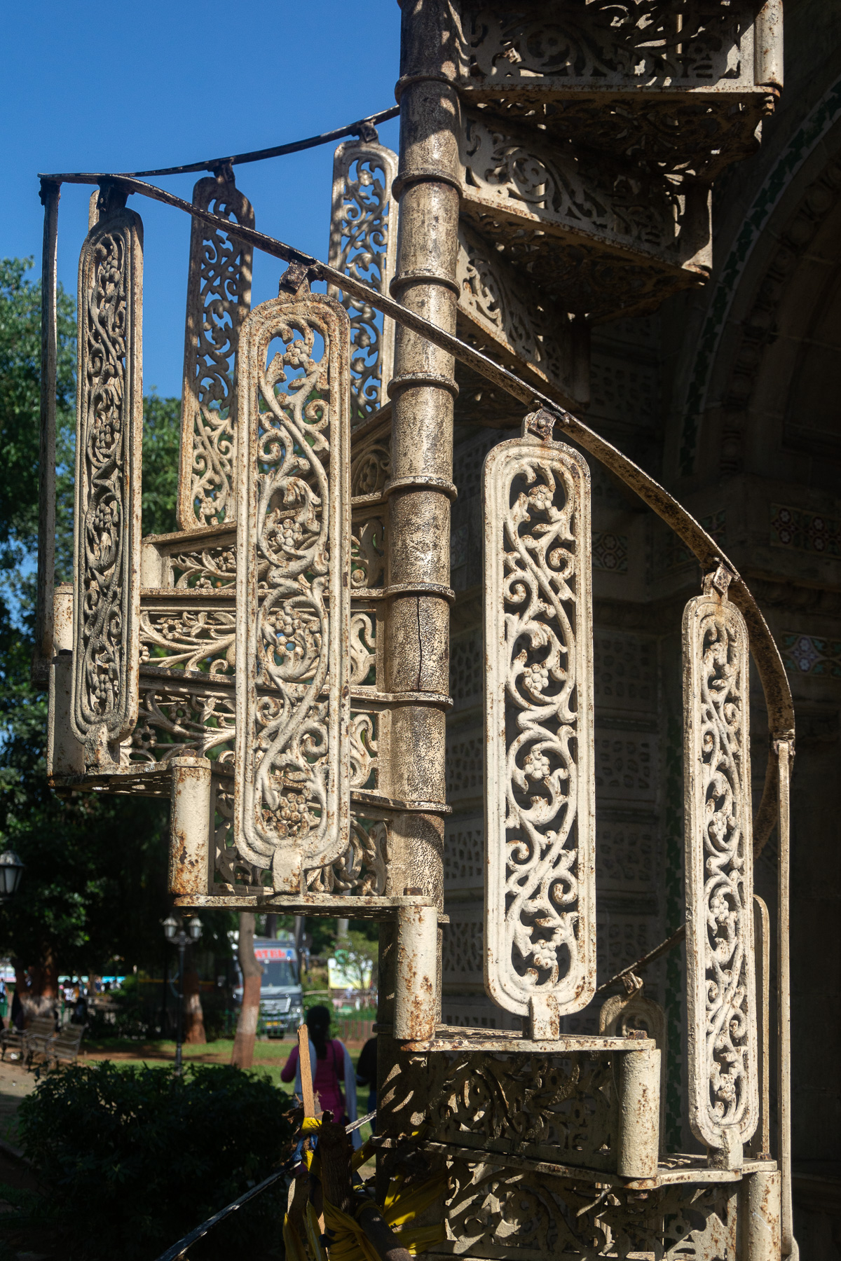 Spiral staircase at David Sassoon Clock Tower