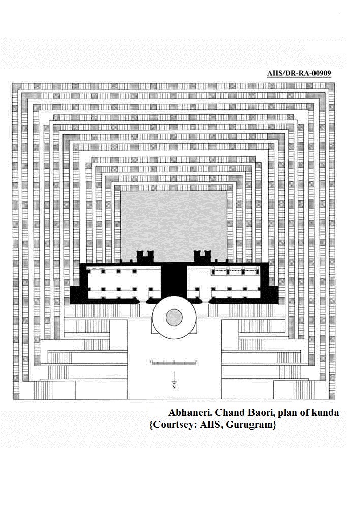 Image 1: Floor plan of the Kund at Chand Baori in Abhaneri. Picture Courtesy: American Institute of Indian Studies (AIIS), Gurugram